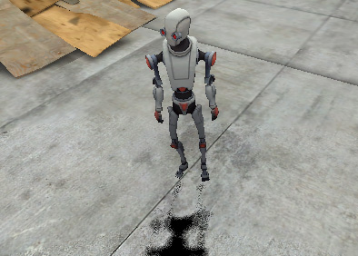 The Kyle_Robot character.