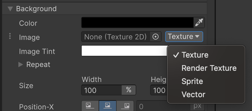 Select background image type