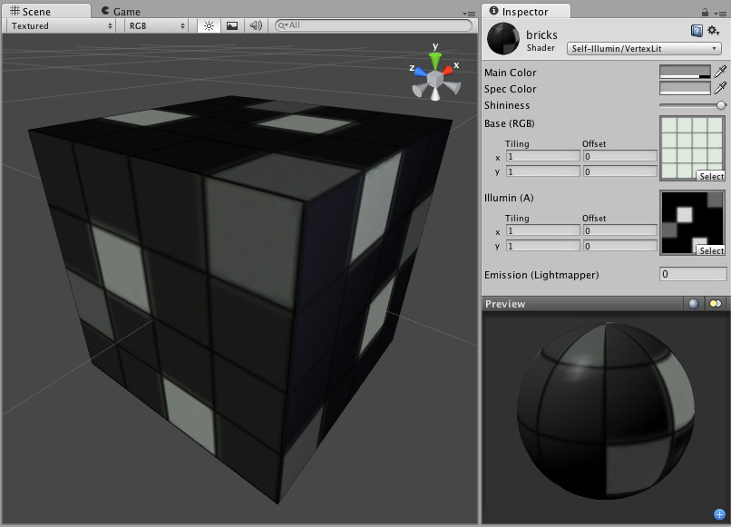 Self-Illuminated Vertex-Lit shader.